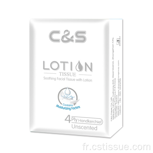 Mini de tissu de poche ultra doux avec ingrédients de lotion